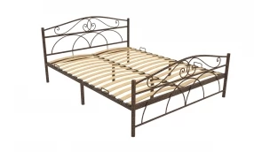 Кровать Морена Металл, 90х190 мм, Медный антик, Медный антик